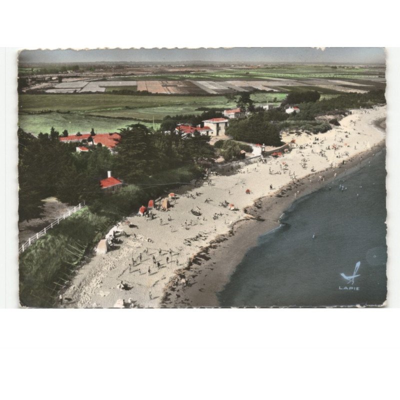 SAINT-VINCENT-sur-JARD: la plage vue aérienne 10x15 - état