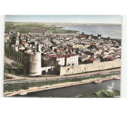 AIGUES-MORTES: vue générale et la tour de constance vue aérienne 10x15 - très bon état
