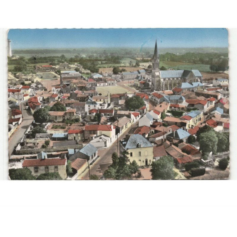 SOULLANS: vue générale vue aérienne 10x15 - très bon état