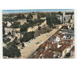TALMONT: le château (forteresse du XIe siècle) vue aérienne 10x15 - très bon état