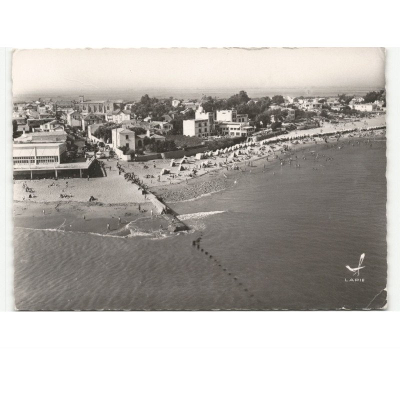LA TRANCHE-sur-MER: la plage vue aérienne 10x15 - très bon état