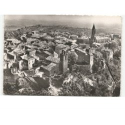 CASTILLON DU GARD: la vieille église vue aérienne 10x15 - très bon état