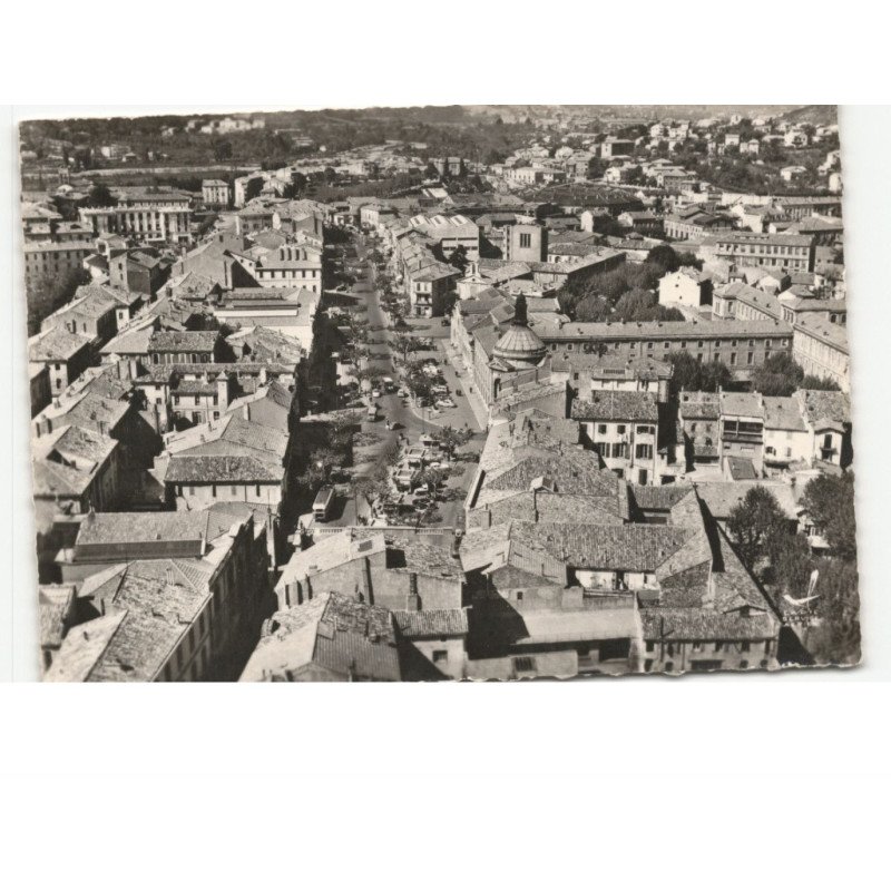 ALES: place henri barbusse et palais de justice vue aérienne 10x15 - très bon état