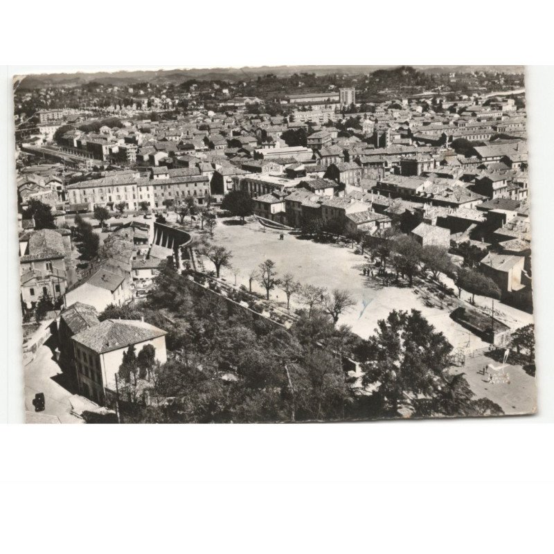 ALES: place de la maréchale vue aérienne 10x15 - très bon état