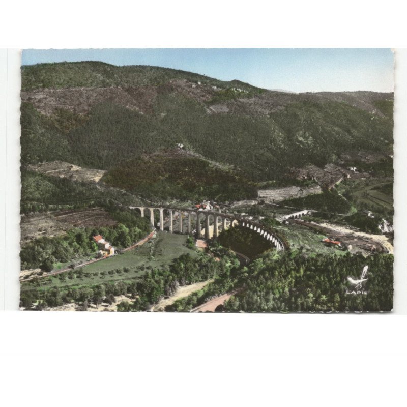 CHAMBORIGAUD: le viaduc vue aérienne 10x15 - très bon état