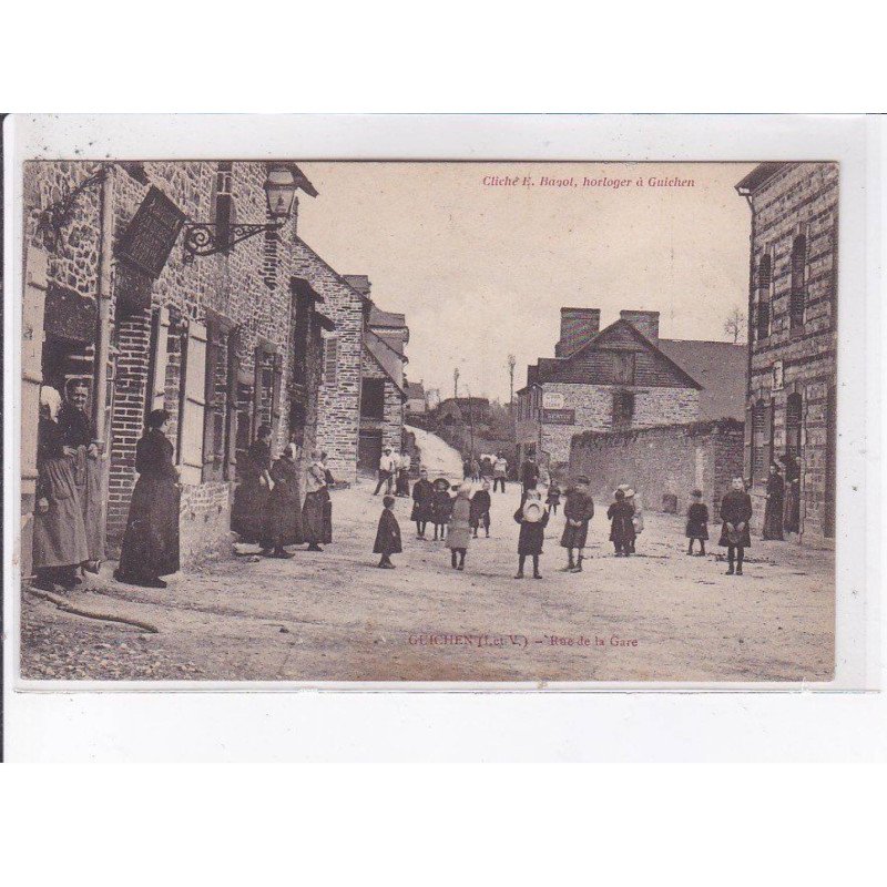GUICHEN: rue de la gare - état