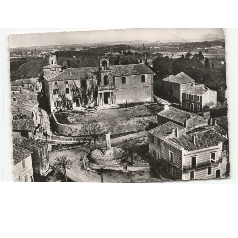 GRAND-GALLIARGUES: le temple vue aérienne 10x15 - état