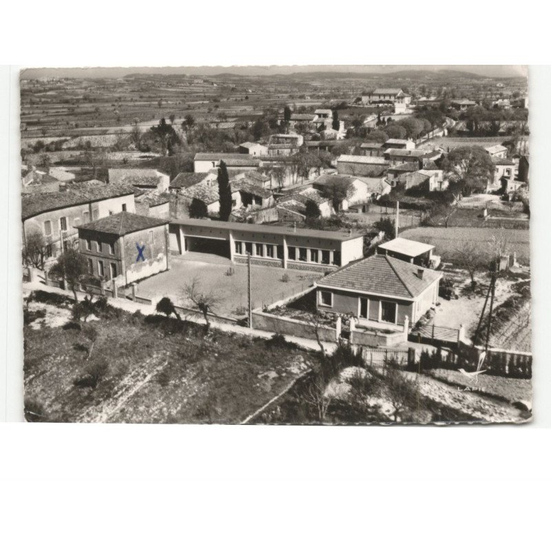 MOULEZAN: le groupe scolaire vue aérienne 10x15 - très bon état
