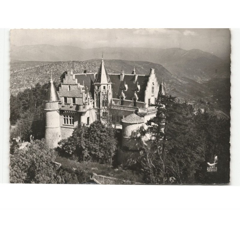 MONTDARDIER: château de saporta vue aérienne 10x15 - très bon état