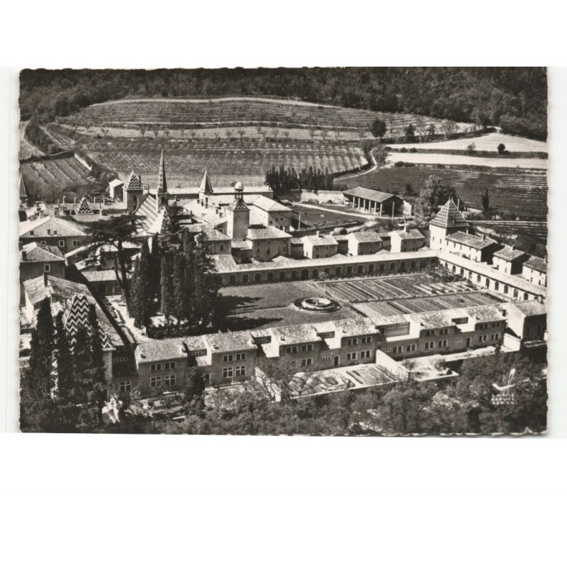 environs de PONT-SAINT-ESPRIT: le sanatorium de valbonne vue aérienne 10x15 - très bon état