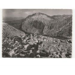 ANDUZE: sur la ville, le gardon, cantarane et le rocher pierrenale vue aérienne 10x15 - très bon état