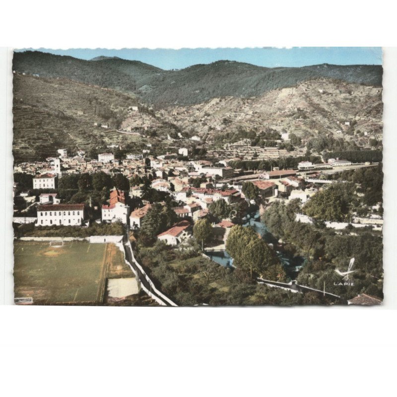 LE VIGAN: vue générale vue aérienne 10x15 - très bon état