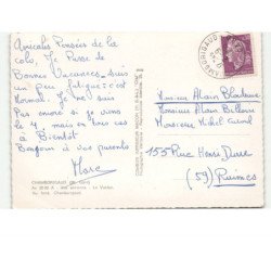 CHAMBORIGAUD: le viaduc, au fond, chamborigaud vue aérienne 10x15 - très bon état