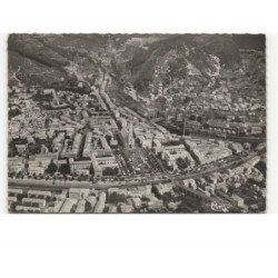 LE GRAND' COMBE: les boulevards et place J. Jaurès vue aérienne 10x15 - très bon état