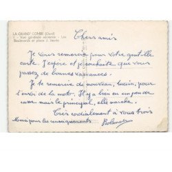 LE GRAND' COMBE: les boulevards et place J. Jaurès vue aérienne 10x15 - très bon état