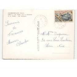 CHAMBORIGAUD: la vallée vers le chambon et le viaduc vue aérienne 10x15 - état