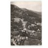 CONCOULES: station estival vue générale au 1er plan l'église au fond le mont lozère vue aérienne 10x15 - très bon état