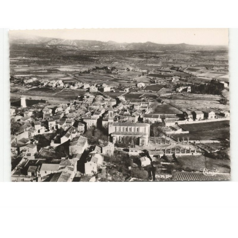 POMPIGNAN: vue générale vue aérienne 10x15 - très bon état