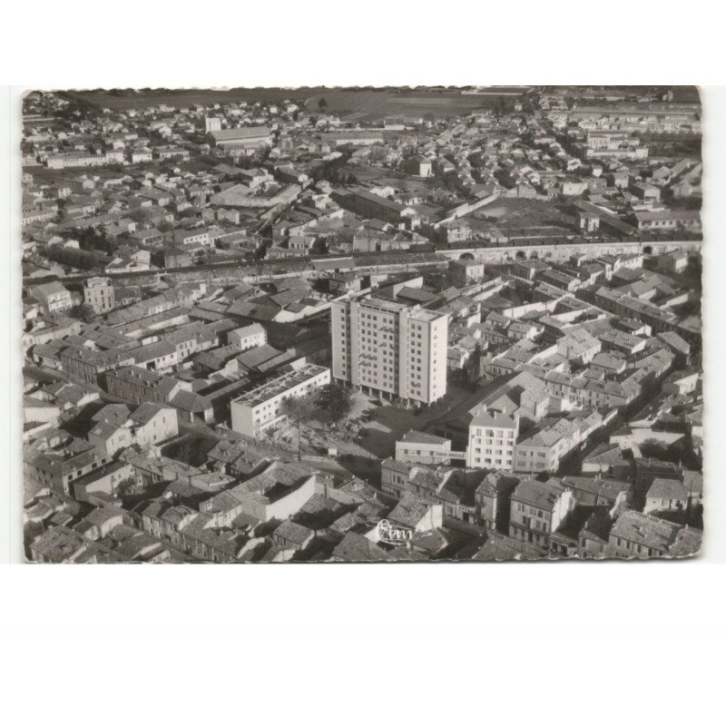 NIMES: vue panoramique vue aérienne 10x15 - très bon état