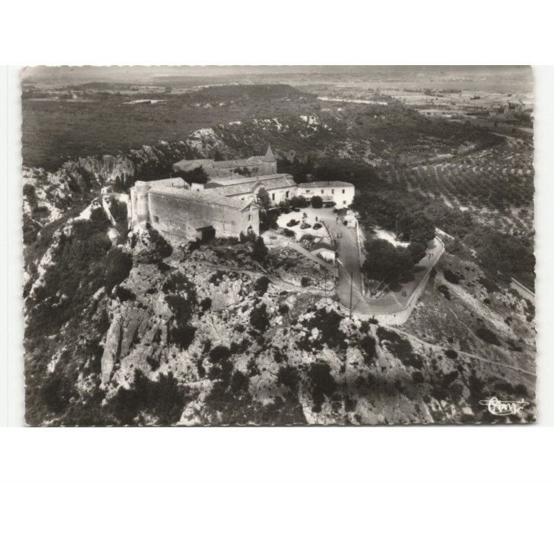 REMOULINS: le village, pont et vallée du gardon vue aérienne 10x15 - très bon état