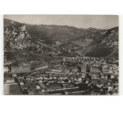 SAINT-HIPPOLYTE-du-FORT: au fond, vallée de cros et de lasalle vue aérienne 10x15 - très bon état