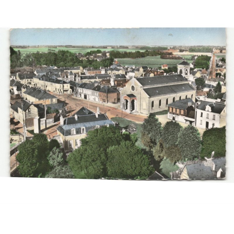 GONNEVILLE-LA-MALLET: place charles-presquet vue aérienne 10x15 - très bon état