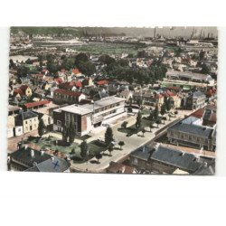 GRAND-COURONNE: place de l'hôtel de ville vue aérienne 10x15 - très bon état