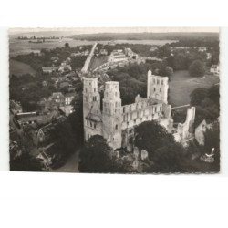 JUMIEGES: l'abbaye M.H. VIIe siècle vue aérienne 10x15 - très bon état