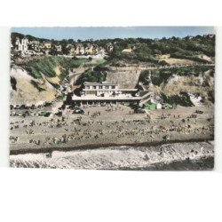 MESNIL-VAL: la plage, le casino vue aérienne 10x15 - très bon état