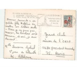 LILLEBONNE: le théâtre romain IIIe et IVe siècles vue aérienne 10x15 - très bon état
