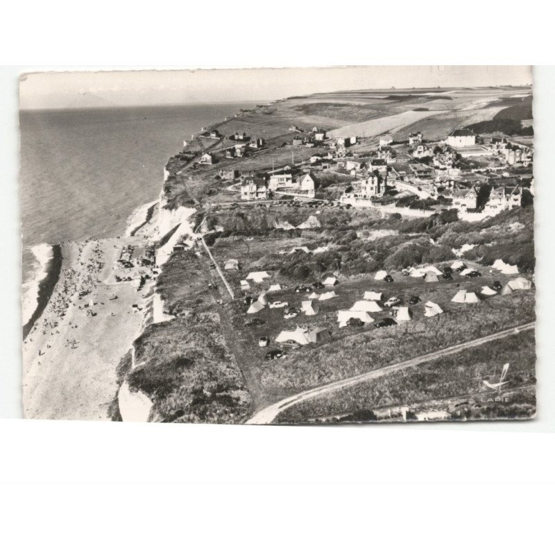 MESNIL-VAL: le camping et la plage vue aérienne 10x15 - très bon état