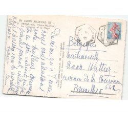 MESNIL-VAL: le camping et la plage vue aérienne 10x15 - très bon état