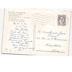 NEUFCHATEL-en-BRAY: groupe scolaire rue pont-route rouen château de mesnières vue aérienne 10x15 - très bon état