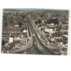 PETIT OUEVILLY: la demi-lune avenue jean-jaurès vue aérienne 10x15 - état