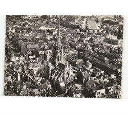 ROUEN: l'église saint-maclou vue aérienne 10x15 - très bon état