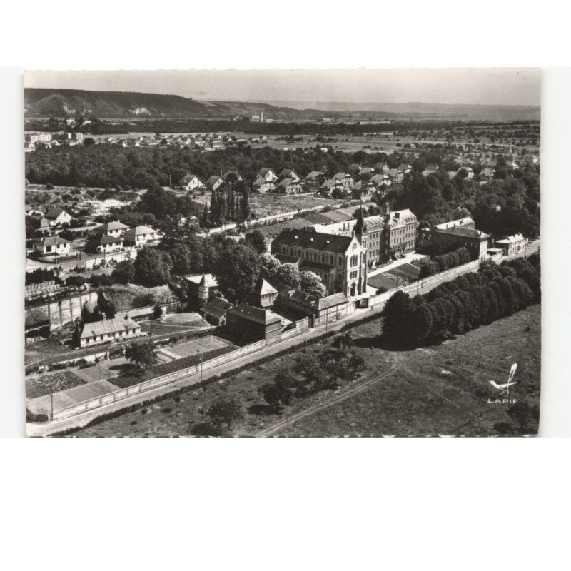 SAINT-AUBIN-les-ELBEUF: congrégation du sacré-coeur de jésus vue aérienne 10x15 - très bon état