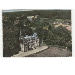 SAINT-DENIS LE THIBOULT: le château vue aérienne 10x15 - très bon état