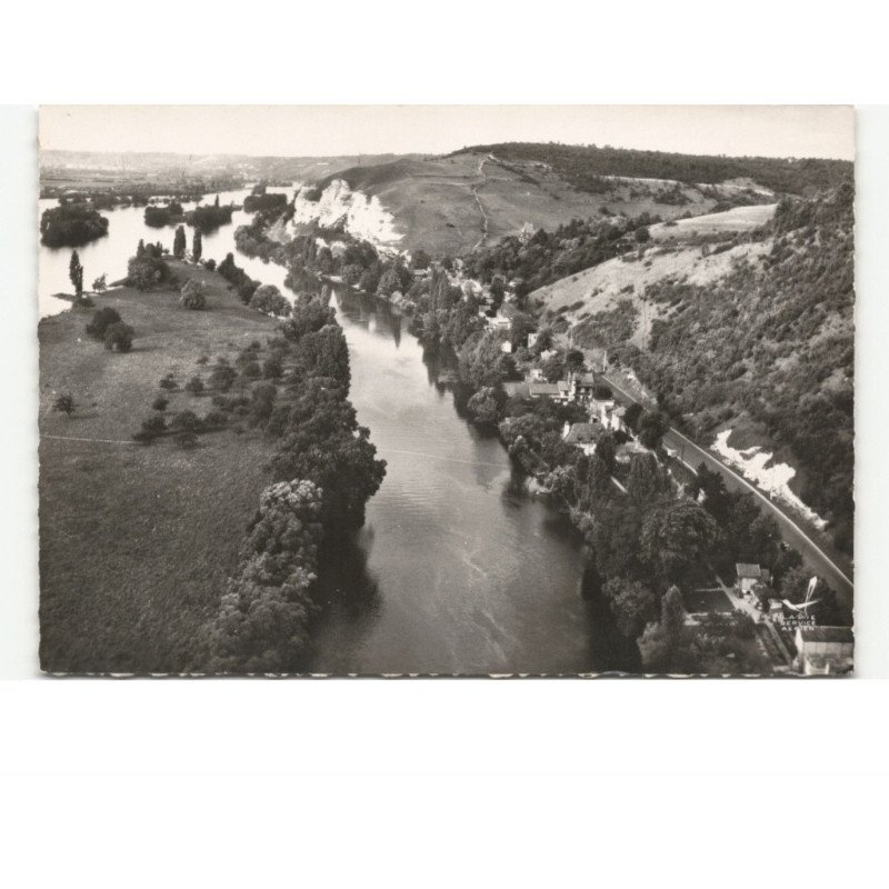 SAINT-ADRIEN: les bords de la seine vue aérienne 10x15 - très bon état