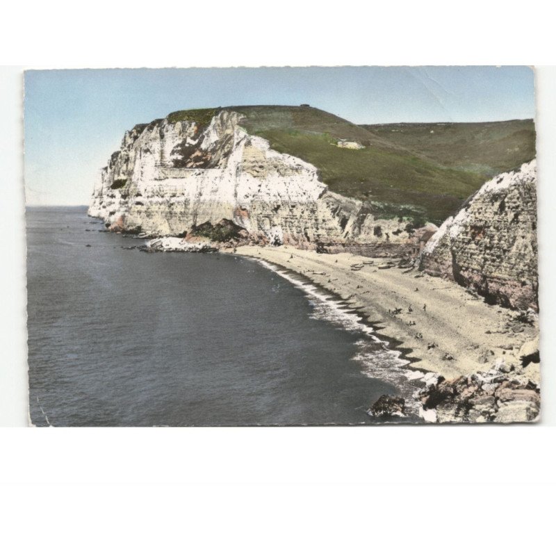SAINT-JOUIN-BRUNEVAL: la plage vue aérienne 10x15 - très bon état