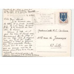 SAINT-JOUIN-BRUNEVAL: la plage vue aérienne 10x15 - très bon état