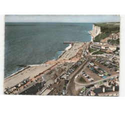 VEULES-les-ROSES: le centre-plage vue aérienne 10x15 - très bon état