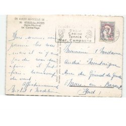 VEULES-les-ROSES: le centre-plage vue aérienne 10x15 - très bon état