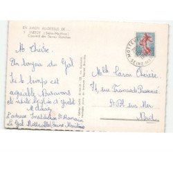 YVETOT: couvent des dames blanches vue aérienne 10x15 - très bon état