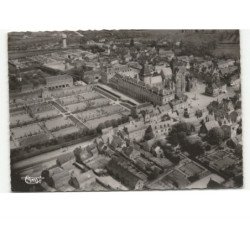 EVRON: communauté des soeurs notre-dame de la charité et la ville vue aérienne 10x15 - très bon état