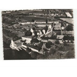 ENTRAMMES: abbaye de notre-dame de port du salut, vue générale du monastère vue aérienne 10x15 - très bon état