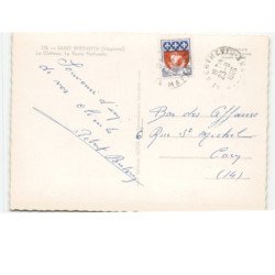 SAINT-BERTHEVIN: en poassant par..., le château, la route nationale vue aérienne 10x15 - très bon état