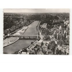 MAYENNE: vue d'ensemble avec le pont notre-dame vue aérienne 10x15 - état