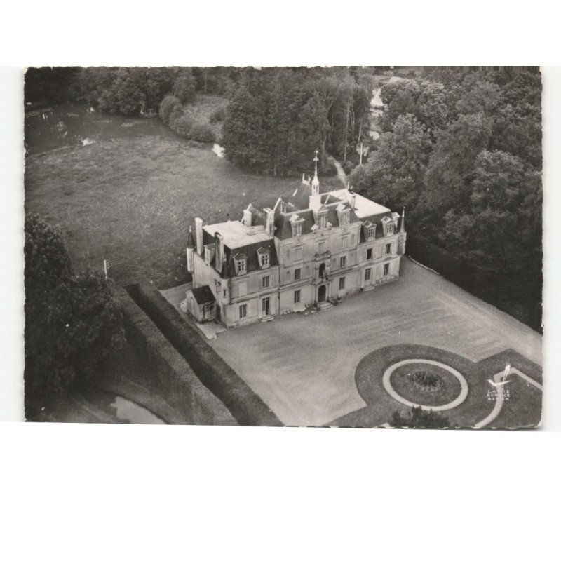 MONTJEAN: château de la lanfrière vue aérienne 10x15 - très bon état