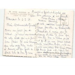 CLERMONT-en-ARGONNE: l'église 16e siècle vue aérienne 10x15 - très bon état