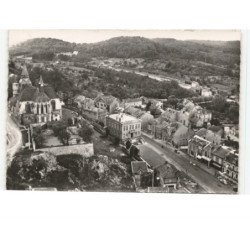 CLERMONT-en-ARGONNE: église et hôtel de ville vue aérienne 10x15 - très bon état
